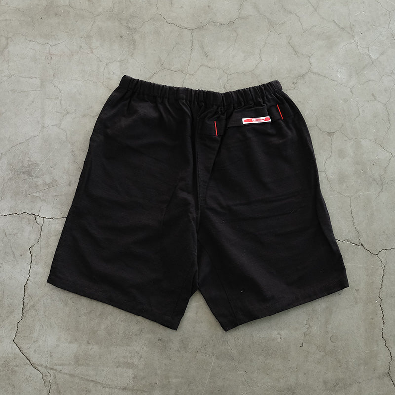 久留米絣のアウトドアショーツ BLACK